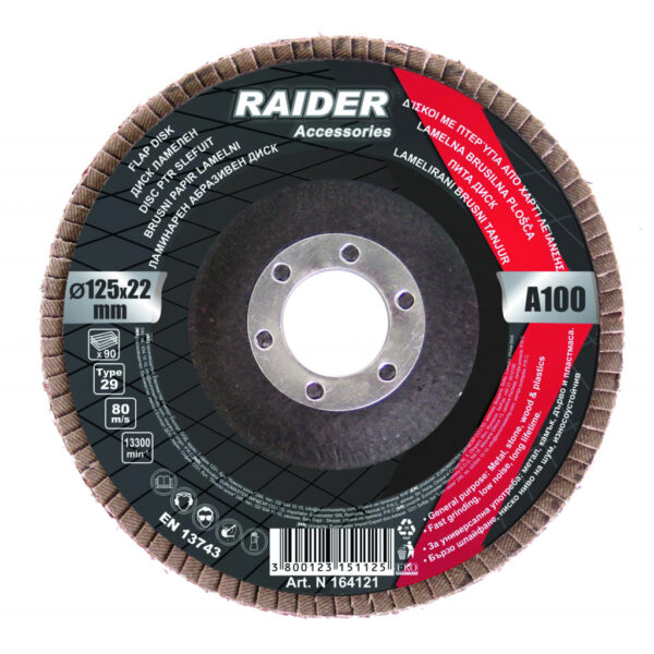 Brusni papir lamelni 125mm A-40 164118